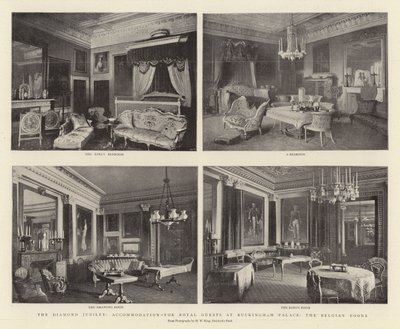 Le jubilé de diamant, hébergement pour les invités royaux au palais de Buckingham, les chambres belges - English Photographer