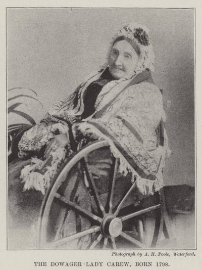 La douairière Lady Carew, née en 1798 - English Photographer