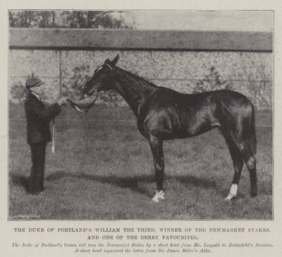William le Troisième du duc de Portland, vainqueur des Newmarket Stakes et l