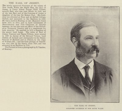 Le comte de Jersey, nommé gouverneur de la Nouvelle-Galles du Sud - English Photographer