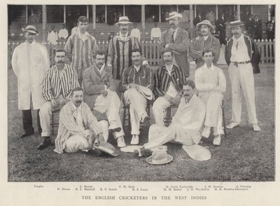 Les joueurs de cricket anglais aux Antilles, 1895 - English Photographer