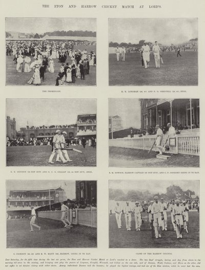 Le match de cricket Eton et Harrow à Lords - English Photographer