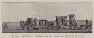 La Chute des Monolithes à Stonehenge la Veille du Nouvel An, le Cercle tel qu