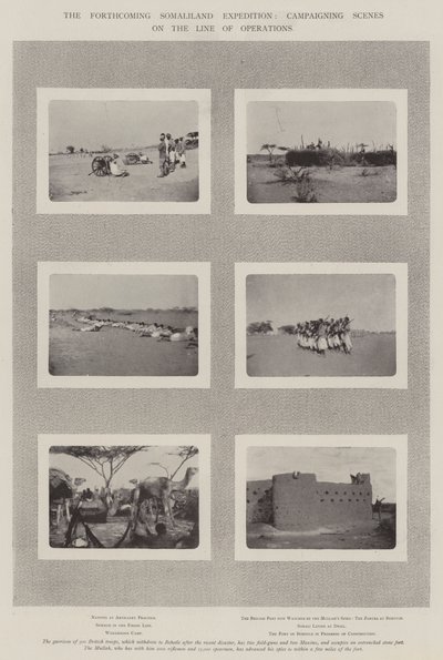 La prochaine expédition en Somalie, scènes de campagne sur la ligne des opérations - English Photographer