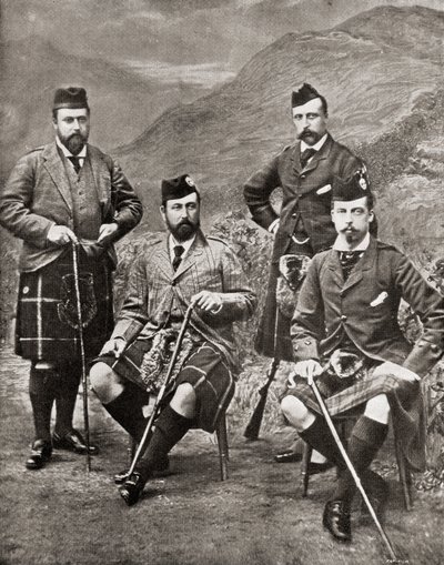 Les Quatre Princes, 1881 - English Photographer