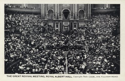 La grande réunion de réveil, Royal Albert Hall, Londres - English Photographer