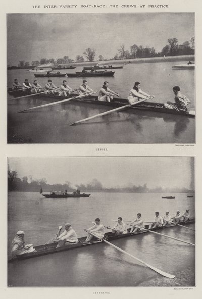 La course de bateaux inter-universitaire, les équipages à l
