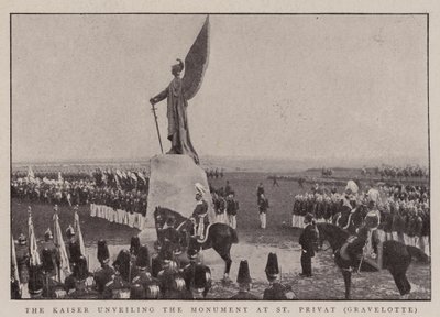 Le Kaiser dévoilant le monument à St Privat, Gravelotte - English Photographer