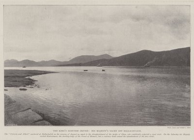La croisière écossaise du roi, le yacht de Sa Majesté au large de Ballachulish - English Photographer