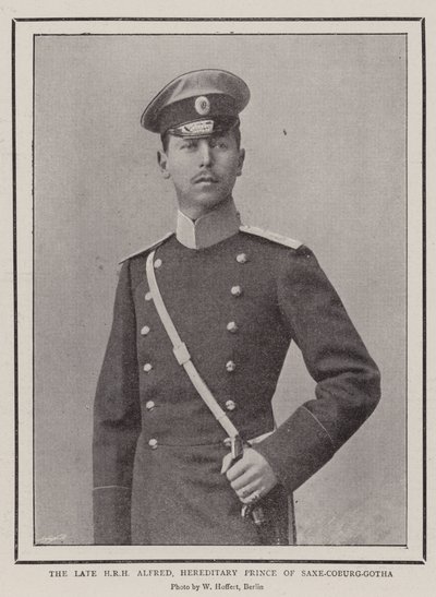 Feu SAR Alfred, prince héréditaire de Saxe-Cobourg-Gotha - English Photographer