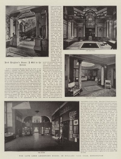 La maison du feu Lord Leighton, à Holland Park Road, Kensington - English Photographer