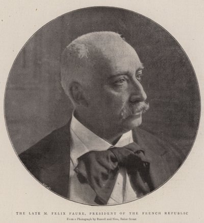 Feu M Félix Faure, président de la République française - English Photographer