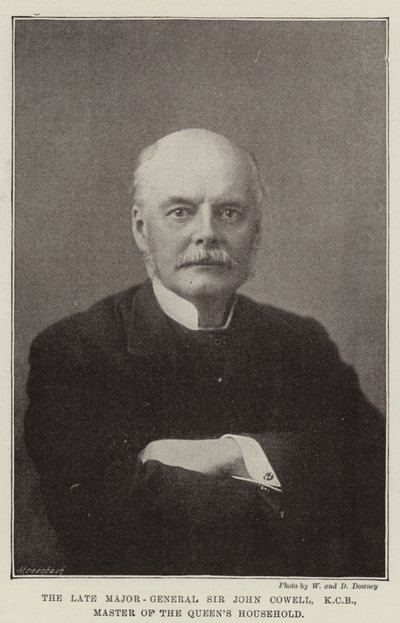Feu le major-général Sir John Cowell, KCB, maître de la maison de la reine - English Photographer