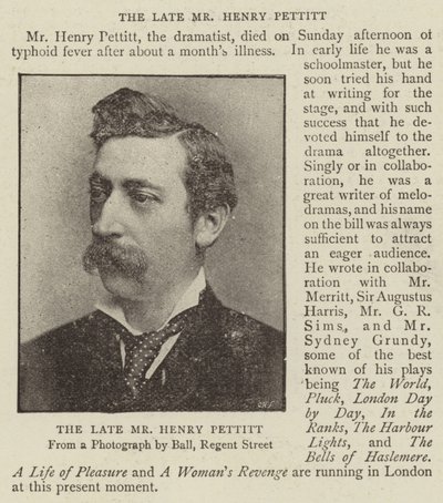 Feu M. Henry Pettitt - English Photographer