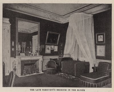 La chambre du défunt président à l