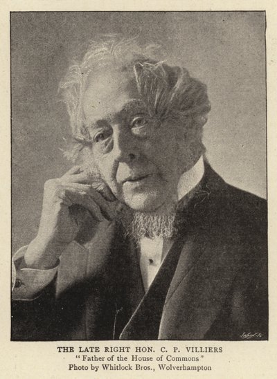 Le défunt très honorable C P Villiers - English Photographer