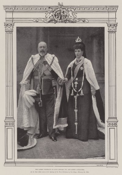 Le dernier portrait du roi Édouard VII et de la reine Alexandra - English Photographer