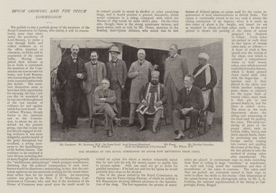 Les membres de la commission royale sur l