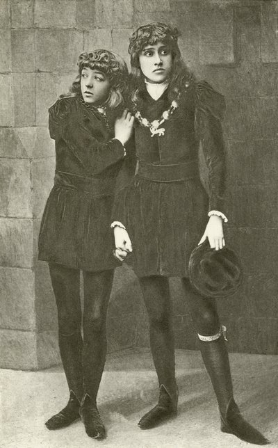 Mlles Isa Bowman et Bessie Hatton en jeunes princes dans Richard III (gravure) - English Photographer