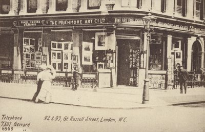The Muchmore Art Co Ltd, 92 et 93, Great Russell Street, Londres, W C - English Photographer