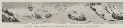 Le nouveau chemin de fer alpin, la vue depuis la station du Gornergrat - English Photographer