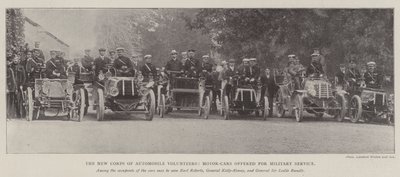 Le nouveau corps de volontaires automobiles, voitures offertes pour le service militaire - English Photographer