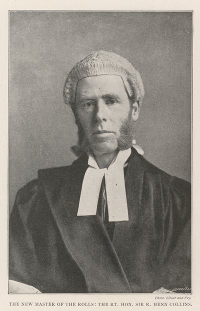 Le nouveau maître des rôles, le très honorable Sir R Henn Collins - English Photographer