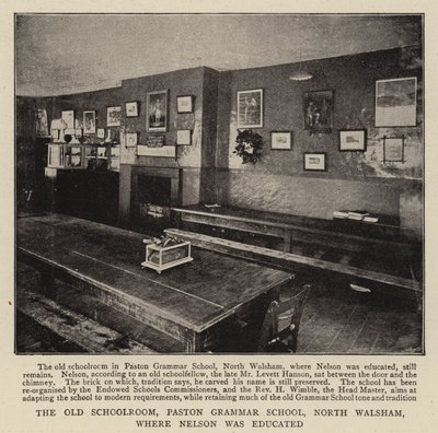 La vieille salle de classe, école de grammaire de Paston, North Walsham, où Nelson a été éduqué - English Photographer