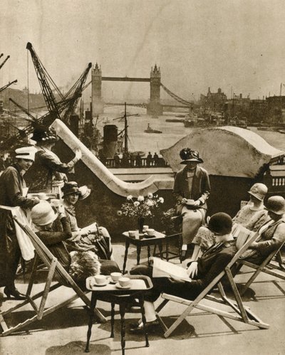 La piscine vue du jardin sur le toit du Langbourne Club pour femmes de la ville - English Photographer