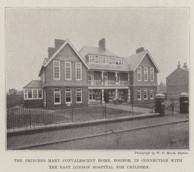 Le foyer de convalescence Princesse Mary, Bognor, en lien avec l
