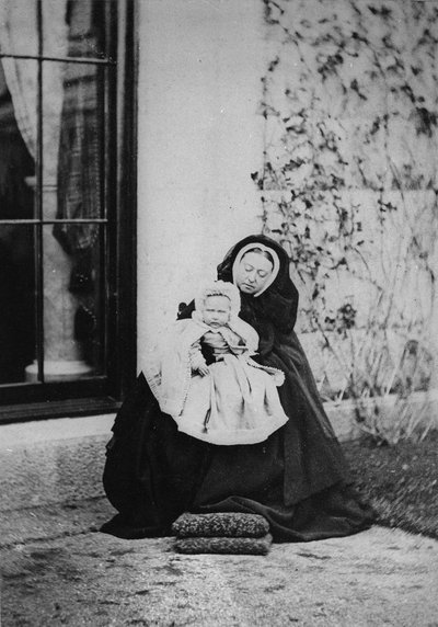 La reine et la princesse Victoria de Hesse, 1863 - English Photographer