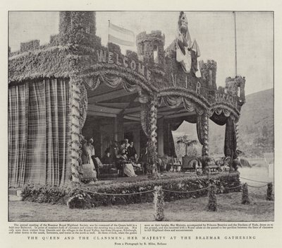 La reine et les clansmen, Sa Majesté au rassemblement de Braemar - English Photographer