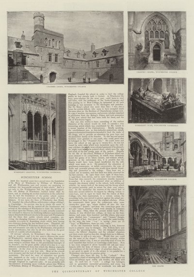 Le cinquième centenaire du Winchester College - English Photographer