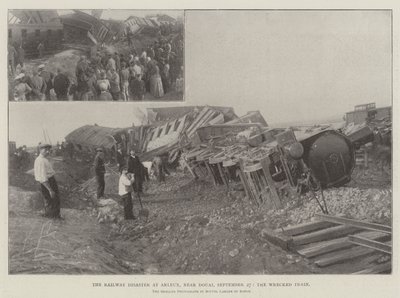 La catastrophe ferroviaire à Arleux, près de Douai, le 27 septembre, le train accidenté - English Photographer