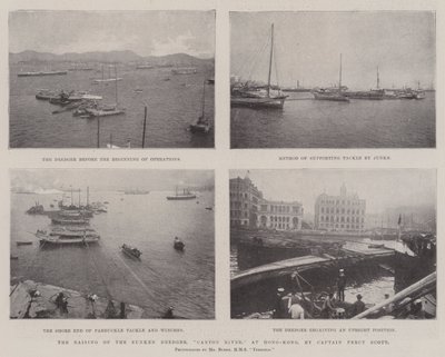 Le Renflouement de la Drague Coulée, Rivière des Perles, à Hong-Kong, par le Capitaine Percy Scott - English Photographer