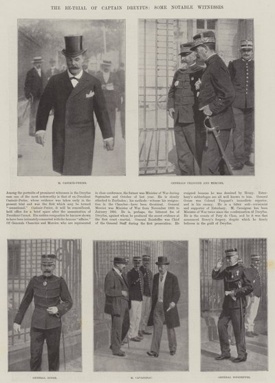 Le nouveau procès du capitaine Dreyfus, quelques témoins notables - English Photographer