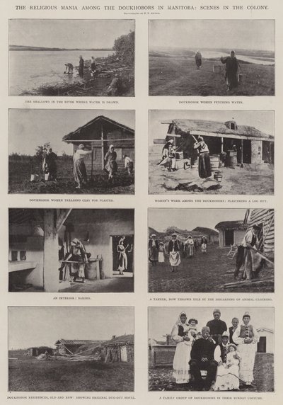 La folie religieuse parmi les Doukhobors au Manitoba, scènes dans la colonie - English Photographer