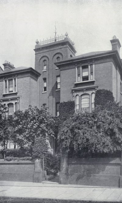 La résidence de Theodore Watts-Dunton et Algernon C Swinburne, The Pines, Putney (photo n/b) - English Photographer