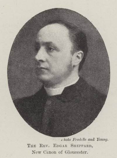 Le révérend Edgar Sheppard, nouveau chanoine de Gloucester - English Photographer
