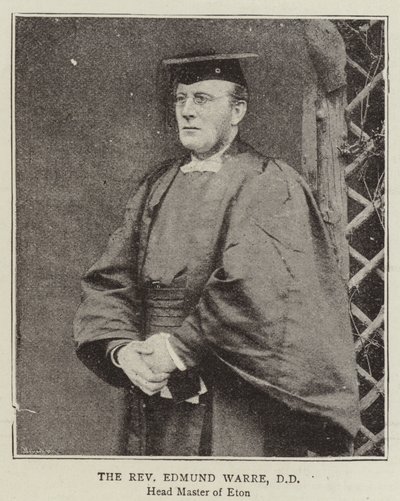 Le révérend Edmund Warre, DD - English Photographer