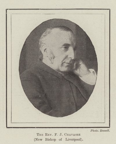 Le révérend F J Chavasse, nouveau évêque de Liverpool - English Photographer