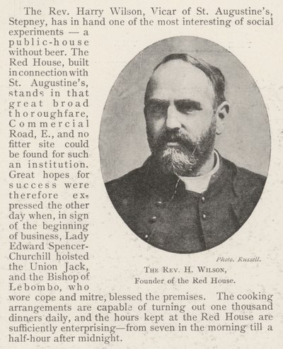 Le révérend H Wilson, fondateur de la Red House - English Photographer