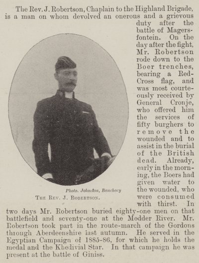 Le révérend J. Robertson - English Photographer