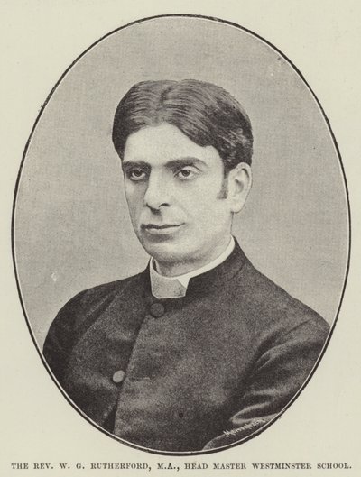 Le révérend W G Rutherford, MA, directeur de l