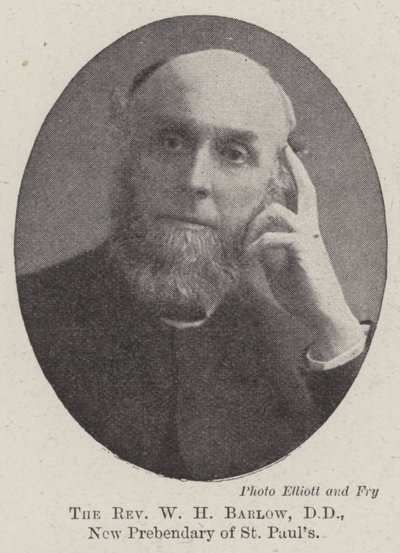 Révérend W H Barlow, DD, nouveau prébendier de St Paul - English Photographer