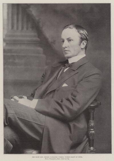 Le très honorable George Nathaniel Curzon, vice-roi élu de l