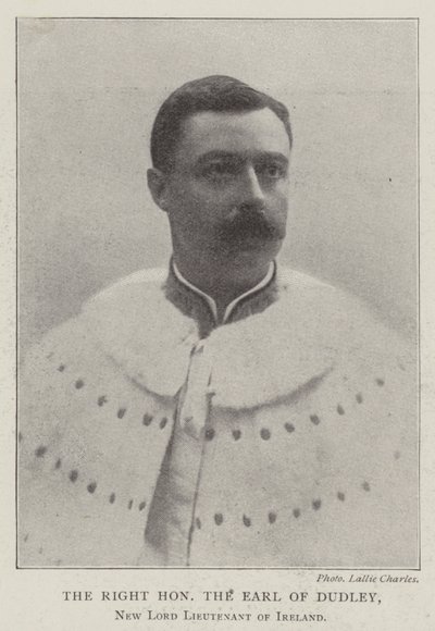 Le très honorable comte de Dudley, nouveau lord lieutenant d