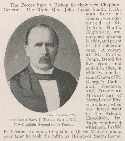 Le très révérend J Taylor Smith, DD, nouveau chapelain général des forces - English Photographer