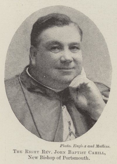 Le Très Révérend John Baptist Cahill, nouveau évêque de Portsmouth - English Photographer