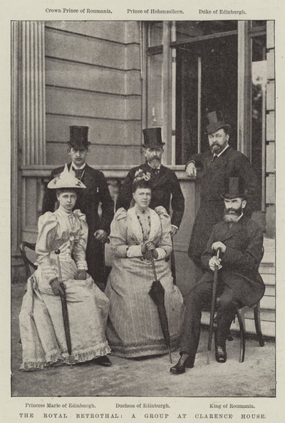 Les fiançailles royales, un groupe à Clarence House - English Photographer